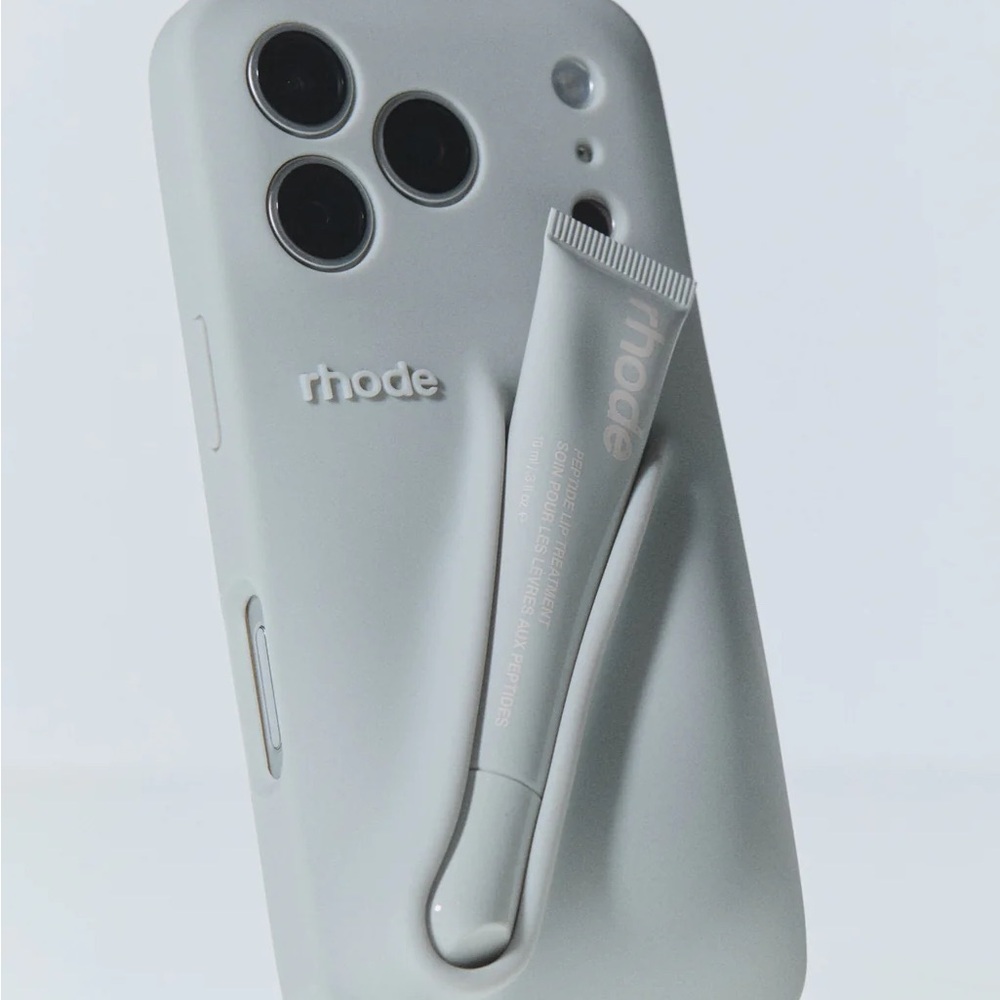 RHODE Light Gray Phone Case with Balm Holder